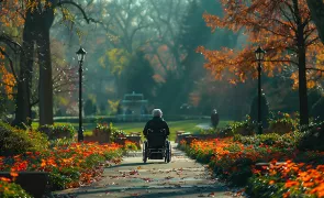 Person mit eingeschränkter Mobilität